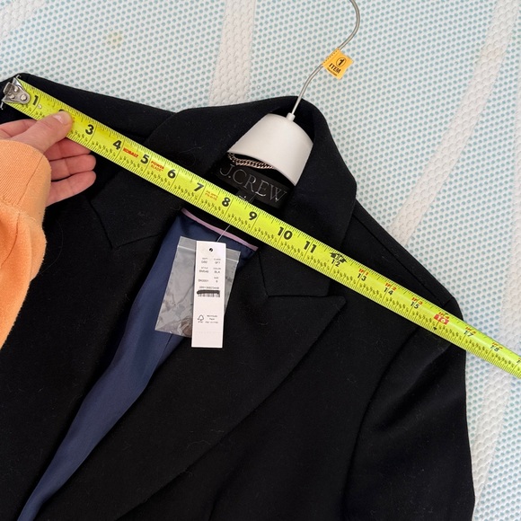 NWT JCREW Mirabelle Top Coat Womens 6 Black Italian Wool Cashmere BM546 NEW - Picture 16 of 16